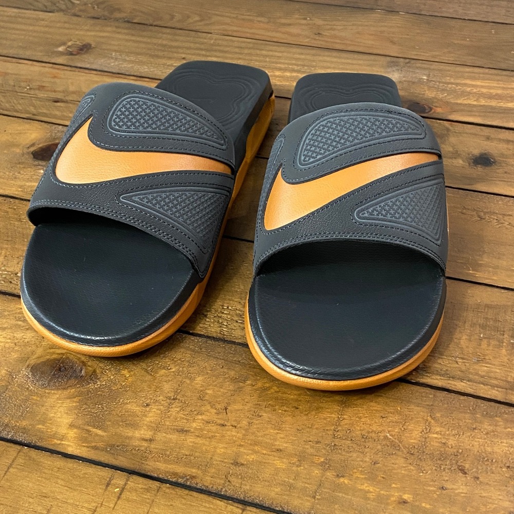 Nike Air Max Cirro Slides Anthracite Kumquat Orange "off noir" Mens 9